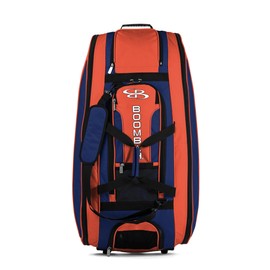 Boombah Beast Rolling Bat Bag - 40" x 14" x 13" - BB2C23 Royal/Orange - Holds 8 Bats, Glove and Shoe Compartments