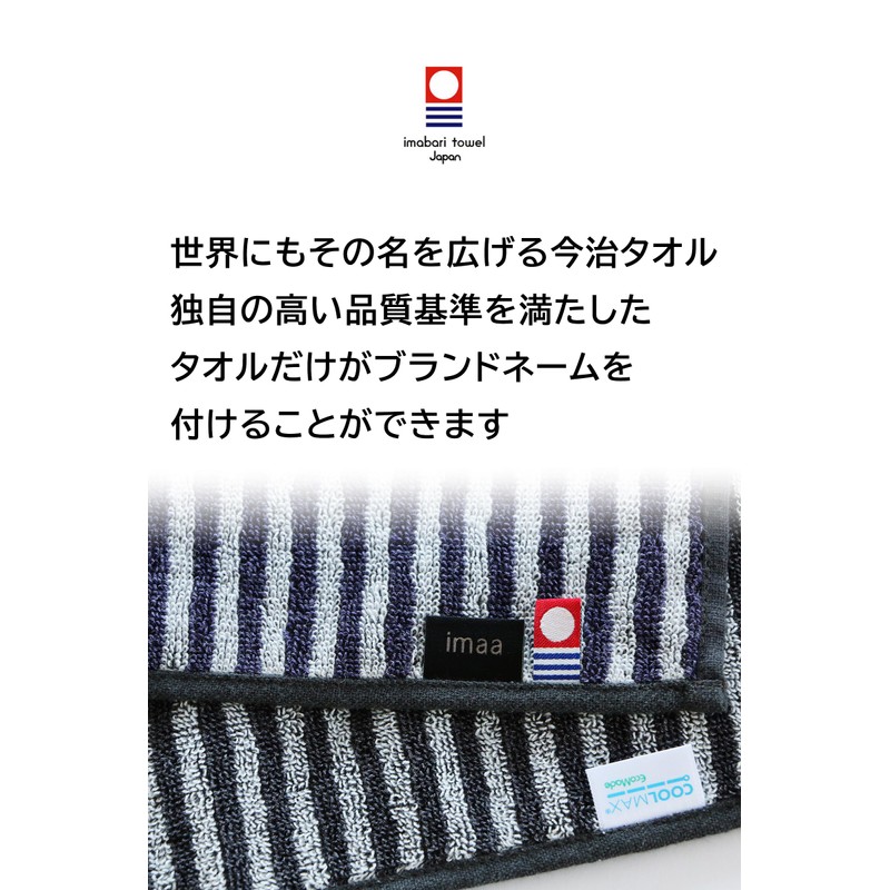 imaa Imabari Towel Certified Hand Towel, Towel Handkerchief, 9.8 inches