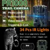 1080P PR1000 Trail Camera Large Aperture Hunting Camera Automatic Exposure