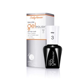 'Sally Hansen Salon Gel Polish™, Gel Top Coat, Chip Resistant, Shiny Finish, LED Lamp Required
