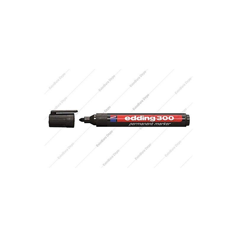 Edding Permanent Markers 300, Plastic Body, Pack of 10 Bullet