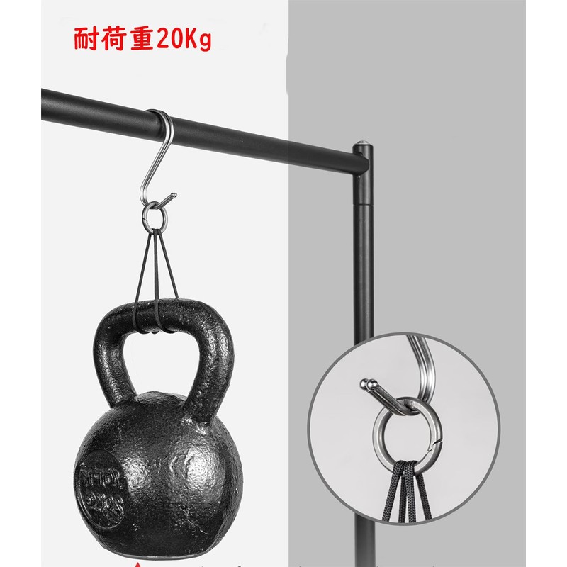 TIMULTI Round Shape Carabiner Key Holder, Stylish, Titanium, Lightweight, Small,