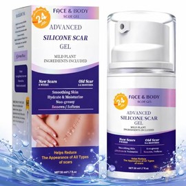 Advanced Scar Gel, Skin Repair Cream for Surgical Scars, Burn, Acne Scar Treatment, Stretch Mark Cream Effective for Both Old and New Scars 50ML