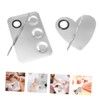 SAFIGLE 2 Sets Stainless Steel Makeup Palette with Spatulas Nail