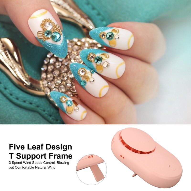 Eyelash Fan Dryer 3 Level Control No Leaf Design Quiet