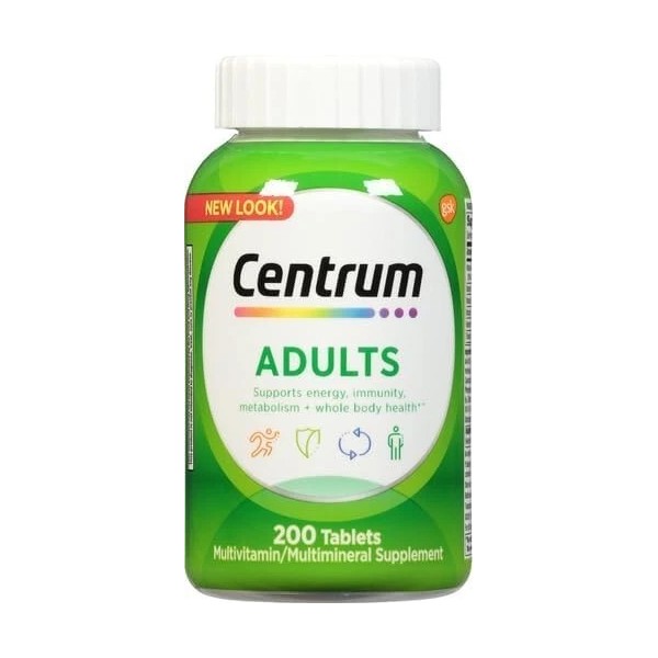 Generic Adult Multivitamin Supplement w Antioxidants Zinc Vitamin D3 and