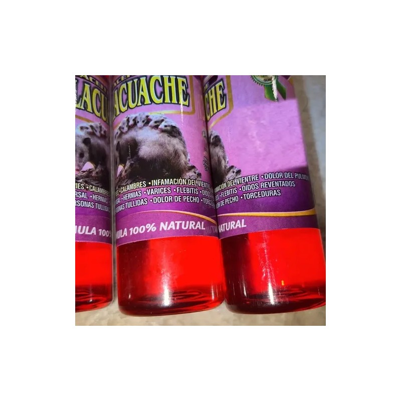 Aceite Corporal Tlacuache Artesanal Hernias,torceduras 2 Pzs