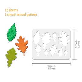 FINGERINSPIRE 12Pcs Reusable Earrings Making Template, Plastic Cutting Stencil with Differnt Patterns for Earrings Making Jewelry DIY Crafts Favors 25x20cm