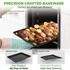 NutriChef Black Baking Pan, Extra Large Cookie Sheet for Baking