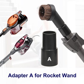 Portek Vacuum Attachments Compatible with Shark Navigator Lift-Away Deluxe Rotator Stratos DuoClean Corded Rocket Vac, Vacuum Accessories(Car Detailing Kit with Storage Bag)