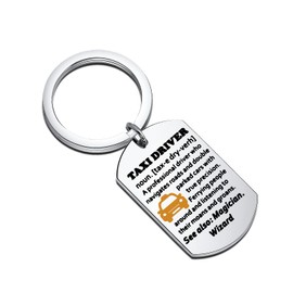 Taxi Driver Appreciation Gift - Car Driver & Chauffeur Keychain