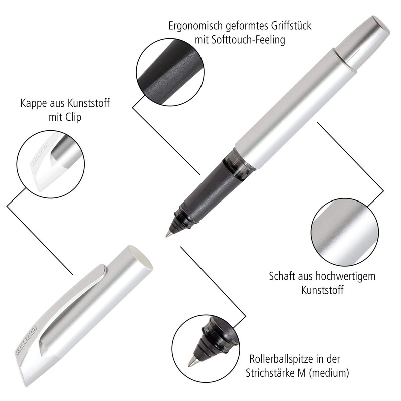 Online 61478/3D Rollerball Pen Spotlights Black Pack of 1