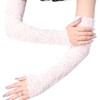 simPLEISURE qa100213 Arm Cover, Full Lace, Sunscreen, Gloves, UV Protection,