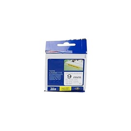 Black & White Laminated Tape 9mm x 8m for Brother Labelling Tz-s221/tze-s221