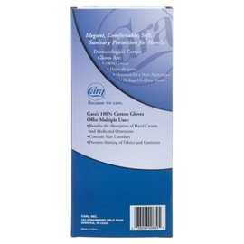 Cara Incorporated Cotton Glove Dispenser Box, White, Large