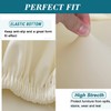 HFCNMY Seat Covers for Dining Chairs, 6 Pack Stretch Waterproof
