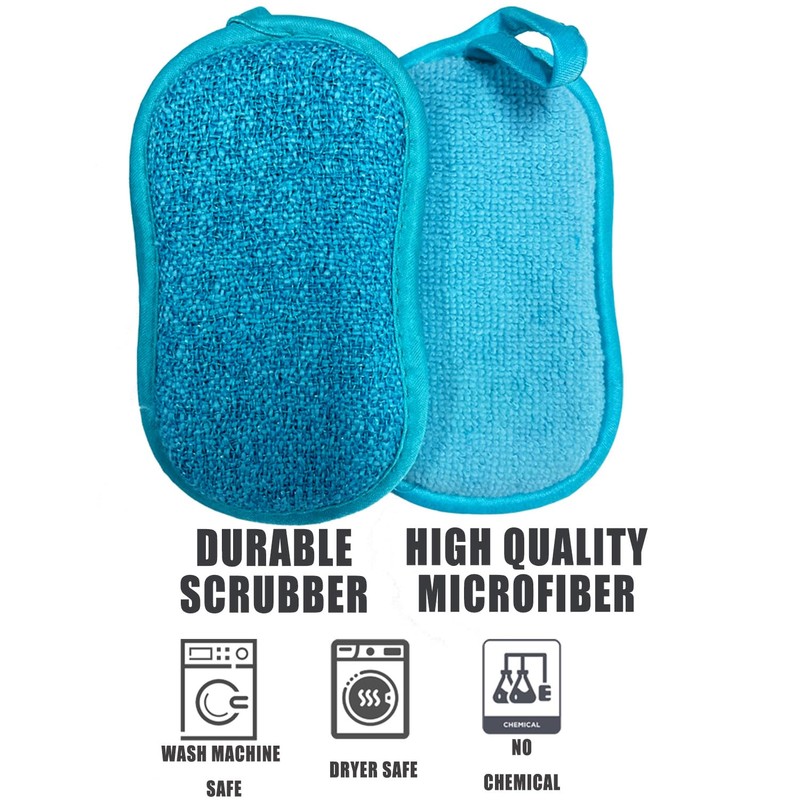 Surfela Pack of 6 Washing Up Sponge Large Cleaning Sponge