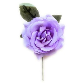 Medium Flemish Flowers, Typical Flower, Flamenco Dance Flower, April Fairs and Romeria Flamingo Flowers for Flamingo Dress, Flamingo Flower Lavender Diameter 13 cm