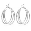 Senteria 925 Sterling Silver Hoop Earrings for Women Hypoallergenic Chunky