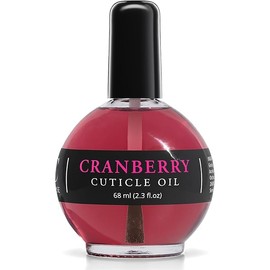 Moisturizing Cuticle & Nail Care Oil 2.3 Fl Oz - Cranberry Scented – Infused with Jojoba Oil, Aloe, Vitamin E – Nail & Cuticle Hydration, Repair, Moisturizer, Strengthener, Growth