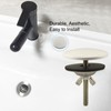 XNTONG - Sink Hole Cover, Sink Overflow Cap, Solid Brass