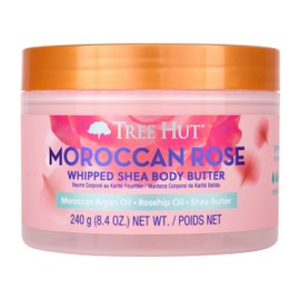 Tree Hut Moroccan Rose Whipped Shea Body Butter, 8.4oz, Lightweight, Long-lasting, Hydrating Moisturizer with Natural Shea Butter for Nourishing Essential Body Care