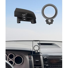 AbeeyGeomarn Car Phone Holder for Toyota Tundra 2007-2013 /Sequoia 2008-2017 Accessories Compatible with MagSafe Hands-Free 360° Rotation Adjustable Cell Phone Mount Does Not Affect Air Vent