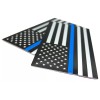 Riley Express 2x ALUMINUM Thin Blue Line Decal Sticker Car,