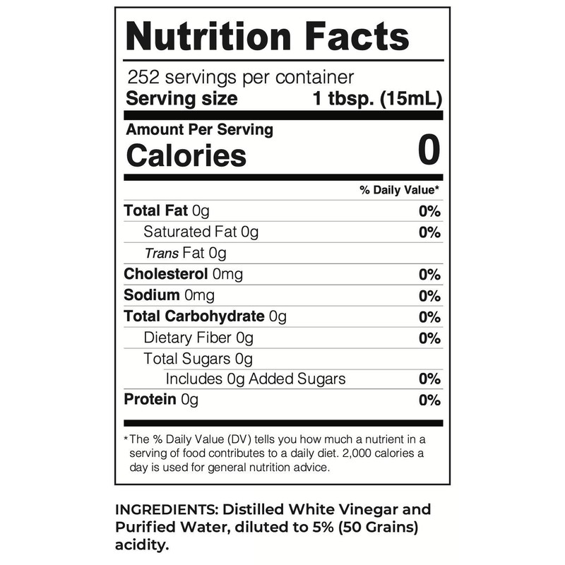 Lucy's Family Owned - Natural Distilled White Vinegar, 1 Gallon