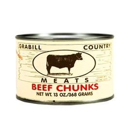 Grabill Country Meats Canned Beef Chunks, Favorite Amish Food, 13 Oz. (Pack of 2)