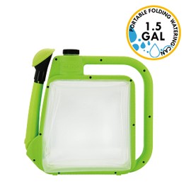 Centurion 1407 Foldable Clear Plastic Watering Can,1½ Gal with Rotating Nozzle, Long Stem Spout, Compact Ergonomic Design with Sprinkler & Pouring System Ideal for Indoor/Outdoor Lawn & Garden - Lime