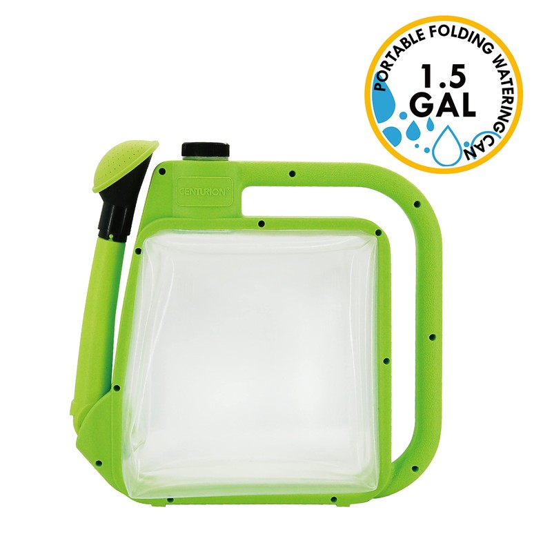Centurion 1407 Foldable Clear Plastic Watering Can,1½ Gal with Rotating