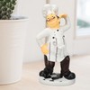 French Chef Figurine 30x14x11cm Resin Funny Chef Sculpture Kitchen Restaurant