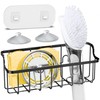 Sponge Holder for Kitchen Sink: 2-in-1 Kitchen Organizer for a