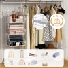 Poerlve Hanging Closet Organizers and Storage, 2 Tier Closet Shelf