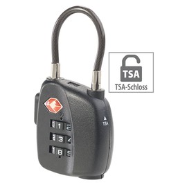 PEARL Suitcase Combination Lock: TSA Suitcase Combination Lock with Flexible Steel Cable & 3 Digit Code (TSA Lock, Suitcase Lock, Padlock)