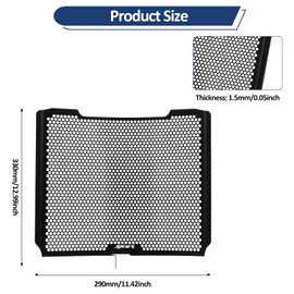 XIDAODIT Radiator Cover Grille Guard Protection Compatible with KAWASAKI NINJA ZX636R ZX-636R ZX-6R ZX6R ZX63 2013-2023 2024 2025