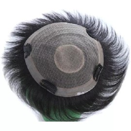 Capilares.mx Protesis Capilar De Malla Con Broches, 18x20 Cm, Negro 1b