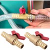 1/2" Brass Pex Ball Valve with Red Handle for Shutting