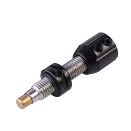 Archery Screw-In Push Button Adjustable Cushion Plunger Copper Thread for Recurve Bows Tools Accessories (Black)