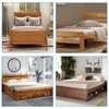 Biaungdo 2 Pcs Bed Frame Bed Post Double Hook Slot