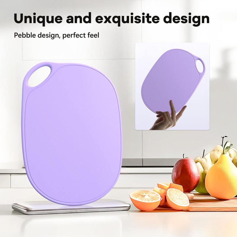 Li&Zhao Plastic Cutting Boards for Kitchen - Chopping Board Small