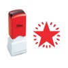 Red Shining Star Stamp. Great Craft Stamp or Teacher Stamp.