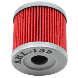 AHL 139 Oil Filter for SUZUKI LTZ400 QuadSport Z 398 2003-2016 2012-2013 LTZ400 QuadSport Z LE 398 2008 2012 Ltr450 QUADRACER 450 2006-2009 Ltr450 QUADRACER LIMITED EDITION 450 2008(2 pack)
