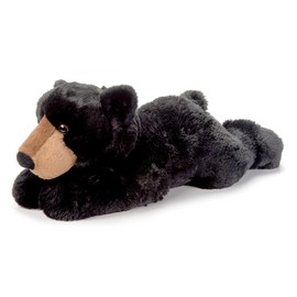 The Petting Zoo Black Bear Stuffed Animal Plushie, Gifts for Kids, Wildlife Animals, Floppy Black Bear Plush Toy, 24 inches
