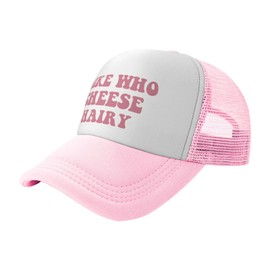 Generic Mike Who Cheese Hairy Trucker Hats for Women Pink Men Vintage Dad Pink Hats for Men