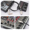 DETAME 6FT Right Angle 1/4 TRS to XLR 3Pin Male