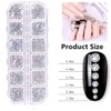 AB Crystal Nail Art Rhinestones, Clear Rhinestones with Flat Back