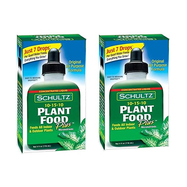 Schultz All Purpose 10-15-10 Plant Food Plus, 4-Ounce [2- Pack] (2 Pack (2 Count))