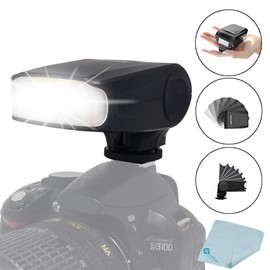 Mcoplus MK-320 TTL Flash Speedlite for Olympus OM-D E-P5 E-PM E-M1 E-M5 E-M10 EPL5 E-PL6 E-PL7 LUMIX GM5 GX1 GX7 GX8 G3 LX100 with Mcoplus Cloth